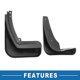 thumbnail image 4 of Guardabarros frontales y traseros únicos compatibles para Buick Regal Sedan 2011-2017, 4 of 6
