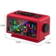 thumbnail image 3 of Reloj despertador con radio FM y calendario perpetuo, con espejo colorido RGB y pantalla grande, reloj electrónico ideal para regalar en días festivos., 3 of 9