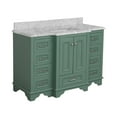 thumbnail image 3 of Nantucket 48" Bathroom Vanity with Sage Green Cabinet and Carrara Marble Top, 3 of 6