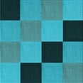 thumbnail image 1 of Ahgly Company Machine Washable Indoor Square Transitional Teal Green Area Rugs, 8' Square, 1 of 7