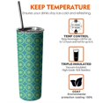 thumbnail image 6 of 20oz Yellow Lemon Fruit Slices Blue Pattern Skinny Tumblers Stainless Steel Tumbler with Lid and Straw,Vacuum Insulated Double Wall Travel Tumbler Cups with Cleaning Brush for Coffee,Tea, 6 of 6
