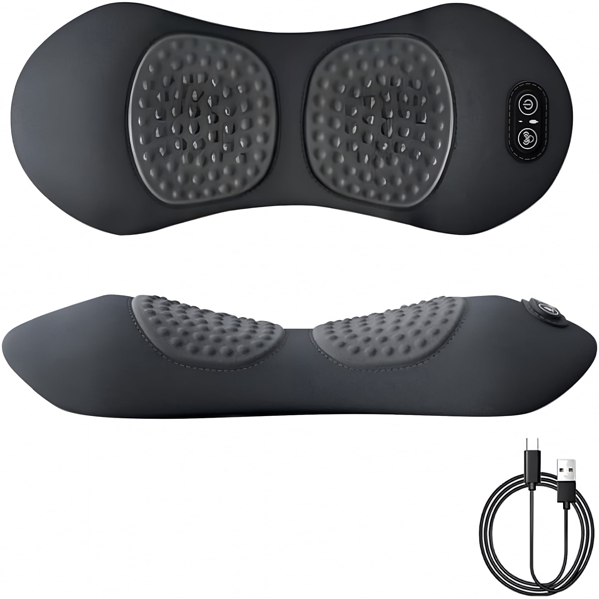 XIRQI Triple Fusion Back Massager,9.1x8.7x5.1in (23x22x13cm) 3 in 1 Neck Shoulder Back Massager