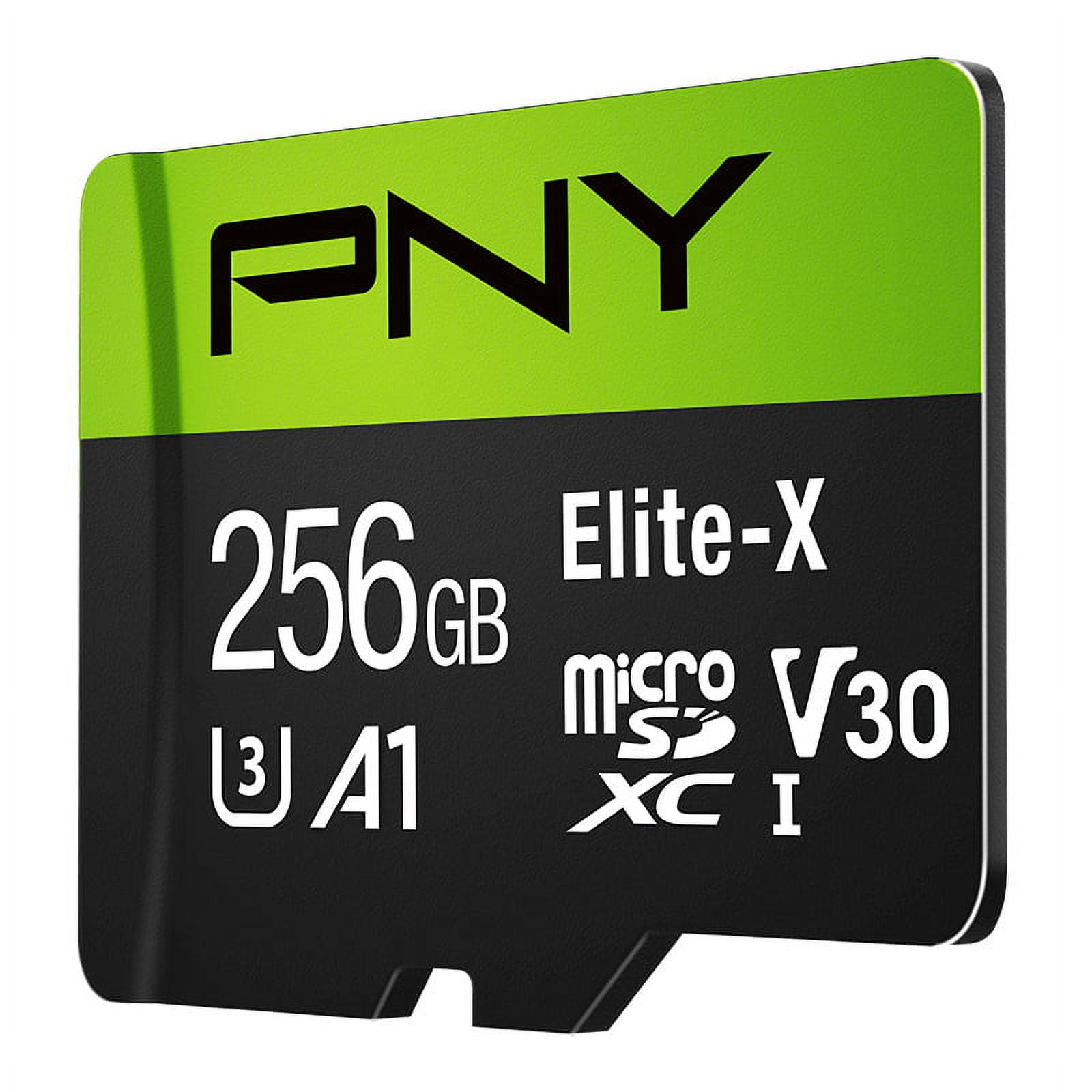 いラインアップ PNY 256GB Elite-X High Speed Class 10 U3 V30 microSD Flash メモリーカード