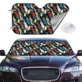 thumbnail image 2 of Kdxio Parrot Print Windshield Sun Shade,UV Rays and Sun Heat Protection,Sunshade for Car Windshield,Car Shade Front Windshield - Medium, 2 of 6