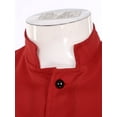 thumbnail image 5 of Vxuxlje Men's Long Sleeve Clergy Robe Church Minister Robe Pastor Priest Preacher Robe Gown Choir Red M, 5 of 8