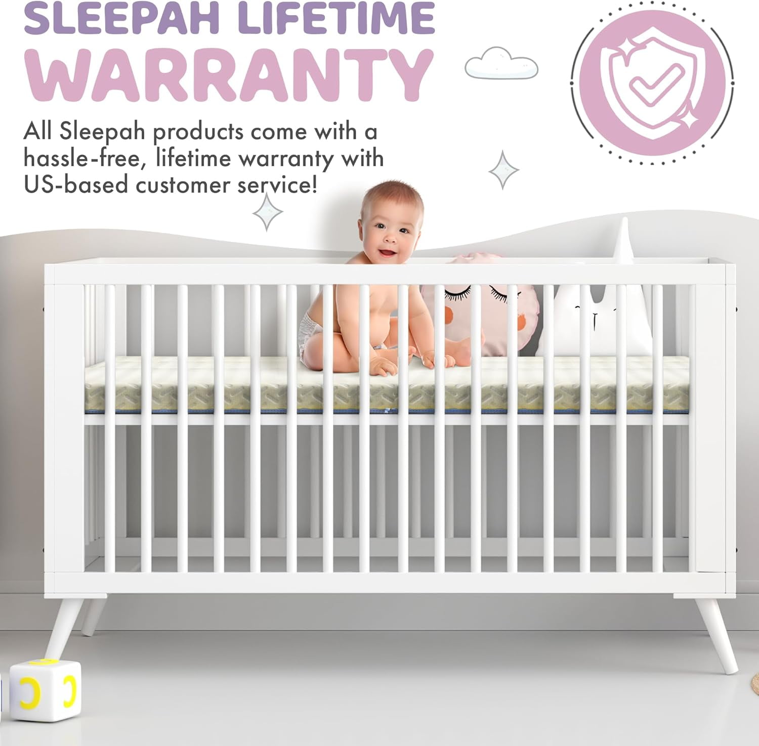Soft crib mattress topper sale