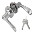 thumbnail image 1 of Cerradura Manija Recamara Chapa Puerta Doble Llave Aluminio Fumetax SW-54ET03SN26, 1 of 2