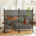 thumbnail image 4 of Metal Privacy Screen with Stand 4 ft W x 6 ft H,Outdoor Freestanding Privacy Screen and Panels for Outside Garden Backyard (43.5'' W x 71'' H), 4 of 18