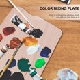 thumbnail image 4 of Miangastore 1PC Square Color Mixing Board with Hand Grip Oil Painting Paint Tray Fish Shape Hand Grip Paint Plate Wooden Color Mixing Plate for Home Use (Wood Color), 4 of 9
