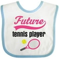 thumbnail image 3 of Inktastic Future Tennis Player Baby Girl Girls Baby Bib, 3 of 4