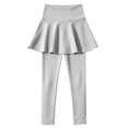 thumbnail image 5 of Girls Leggings with Skirt 2 in 1 High Waisted, Flowy Athletic Tennis Skirted Legging Kids Dance Tights, 5 of 8