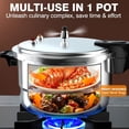 thumbnail image 6 of 8Qt Aluminum Pressure Cooker with Release Valve & Multiple Safety Protections, Canner Rack Included, Compatible with Gas & Induction Cooktops, Fast Cooking Pot for Home Kitchen, 6 of 11