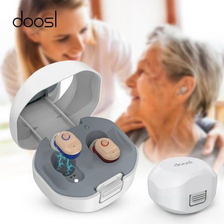  Doosl Hearing Amplifiers for Senior with Noise Cancelling, Rechargeable Mini Personal Sound Amplifiers