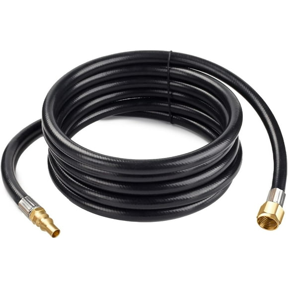 shiyou-12FT Quick Connect Propane Hose for RV to Grill - RV Propane Hose Extension for Camp Chef Stove, Outland Living Fire Bowl, Camping Grill, Portable Fire Pit and More