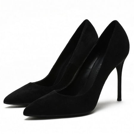 

YCNYCHCHY New Office Work Women Genuine Kid Suede Leather High Heels Classic Design Fashion Pumps Concise Sexy Female Spring Shoes