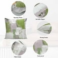 thumbnail image 5 of Decorative Throw Pillow Covers 16x16 Inch Set of 2 Sage Green Gray Block Home Decor Pillow Cases for Couch, Abstract Art Cushion Case for Living Room Bedroom Bed Car Chair, 5 of 9