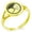 Gold, variant on Stainless Steel Yin Yang Ginkgo Leaves Kamon Crest Minimalist Oval Top Polished Statement Signet Ring