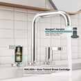 thumbnail image 6 of PARLOS Widespread 2-handle Bathroom Faucet with Water Supply Lines，Polished Chrome, 6 of 13