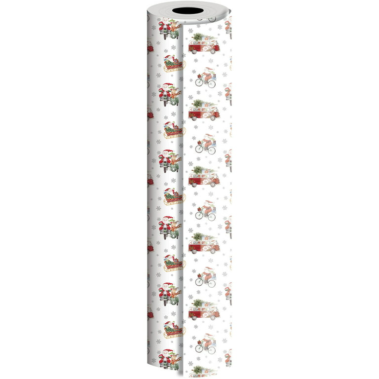 Jam Paper Industrial Size Bulk Wrapping Paper Rolls, Gypsy Floral Design, 1/2 Ream (834 Sq ft), Sold