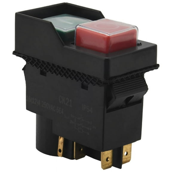 CK21 Electromagnetic switch For Cement Concrete Mixers 240V,1 x On Off Switch,black & red & green