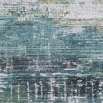 thumbnail image 6 of 3' X 5' Blue and Green Abstract Non Skid Area Rug, 6 of 8