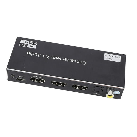 8K 60Hz 1x2 HD Multimedia Interface Splitter, 8K 60Hz 4K 120Hz 3D HD Display Interface Splitter, 40Gbps HD Multimedia Interface Splitter 1 in 2 Out for HDTV STB DVD Projector PC Game Machine