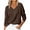 Brown, variant on Kaemgyyd Women's Fall Sweater Soft Comfy Long Sleeve Knit Tops Classic V Neck Trendy Outfits Casual Solid Color Pullover