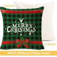 thumbnail image 5 of Juego de 4 fundas de cojín navideñas, fundas de almohada navideñas, fundas de cojín para sofá, fundas de almohada decorativas Hermosa Navidad (c), 5 of 5