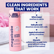 Megababe Après Shave, Ingrown Hair & Razor Bump Liquid Roll-on Treatment, 3 fl oz