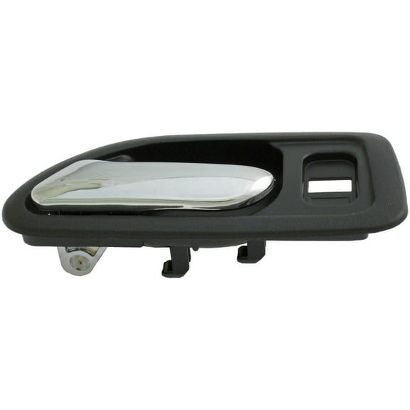 Dorman 92404 Front Driver Side Interior Door Handle for Specific Honda Models, Black; Chrome