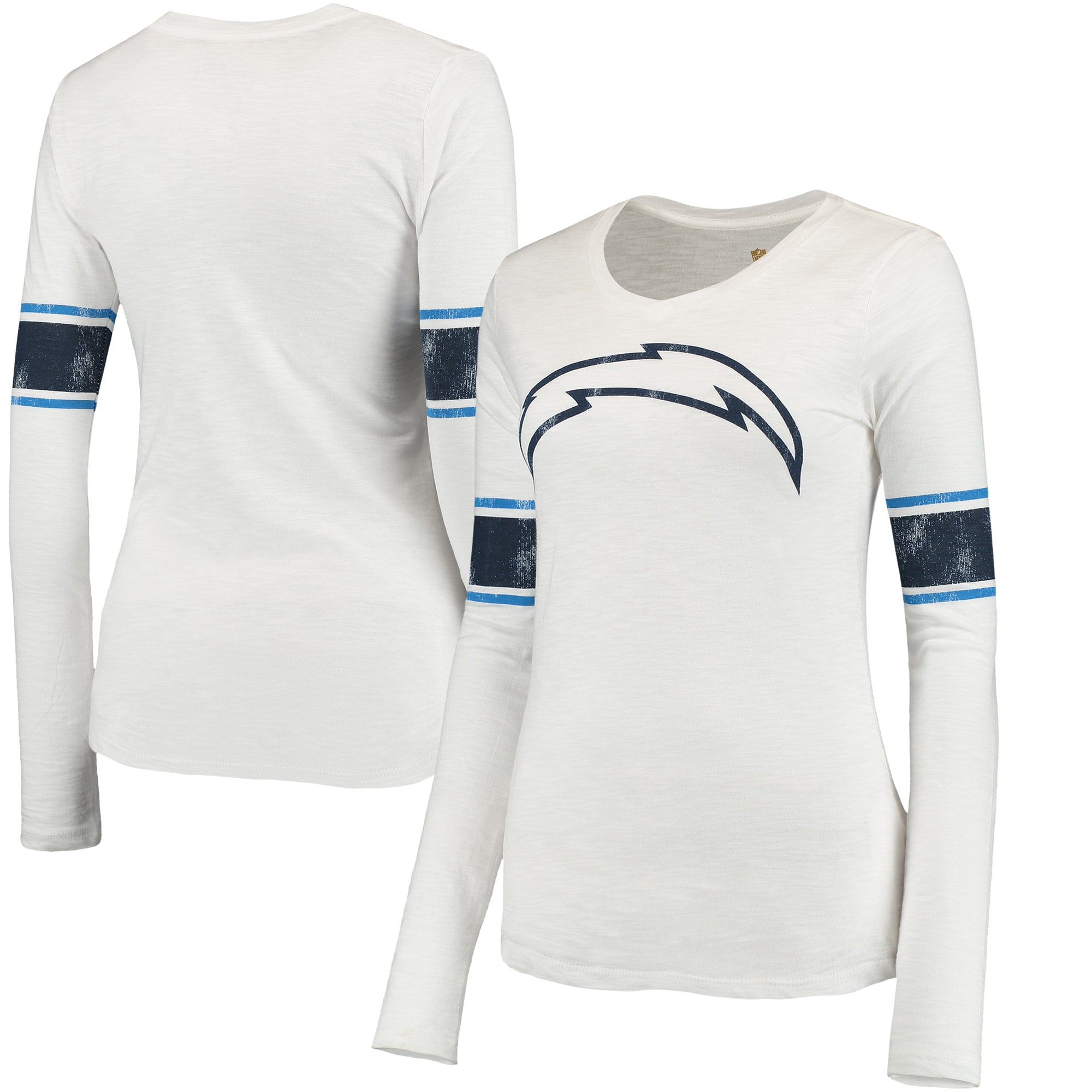 Los Angeles Chargers Juniors Team Leader VNeck Long Sleeve TShirt