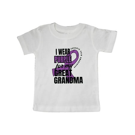 

Inktastic Chronic Pain I Wear Purple For My Great Grandma Gift Baby Boy or Baby Girl T-Shirt