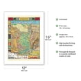 thumbnail image 2 of Yosemite Valley - Vintage Pictorial Map by Jo Mora c.1931 - Bamboo Fine Art 290gsm Paper (Unframed) 12x16in, 2 of 4