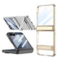 thumbnail image 3 of Decase Hybrid Case for Samsung Galaxy Z Flip 7 5G 2025, Stylish Slim Fit Lightweight Shock-Absorbent Protective Case, Anti-Scratch Magnetic Hing Case with Built-in Screen Protector & Kickstand,Silver, 3 of 9