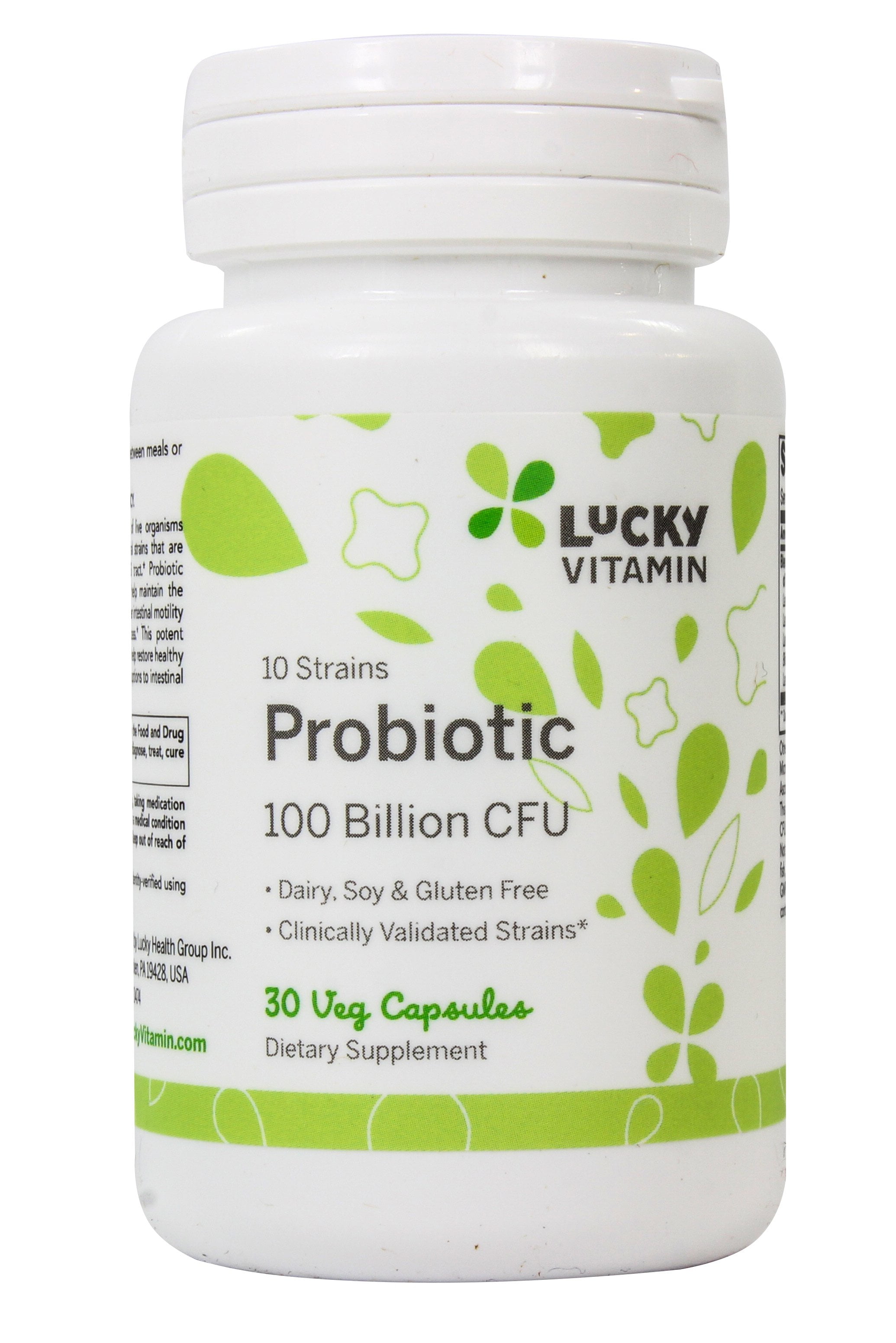 LuckyVitamin Probiotic ShelfStable 10 Strains 100 Billion CFU 30