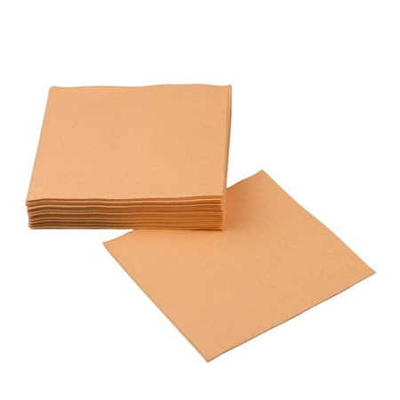 

SimuLinen Cocktail and Party Napkins Beverage Napkins - Apricot - 25 Beverage Napkins