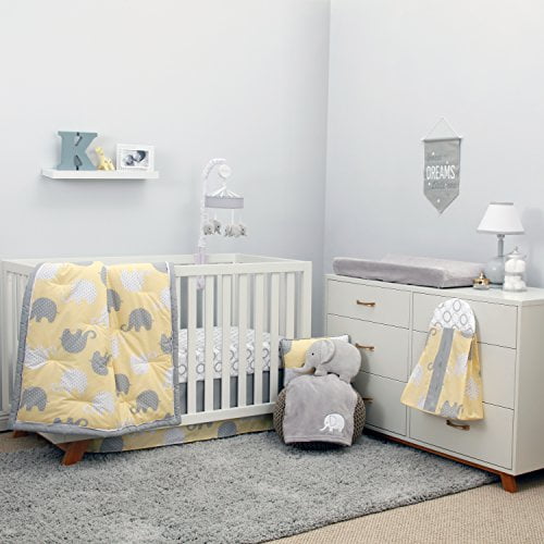 Nojo Dreamer Yellow Grey Elephant 8 Piece Comforter Set Walmart Canada