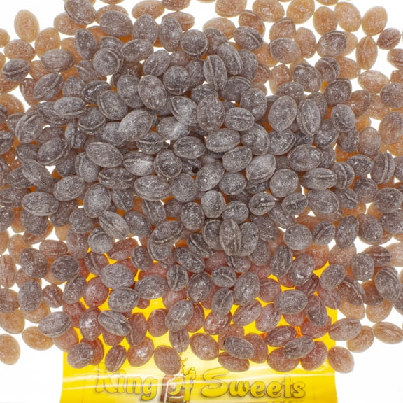 Claey's Sanded Root Beer Drops 1 Pound Nostalgic Hard Candy in a Resealable King of Sweets Bag