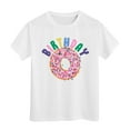 thumbnail image 1 of T-Shirt de Noël pour Fille, Manches Courtes, Col Rond, Coupe Décontractée, Basique, 1 of 4