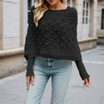 thumbnail image 4 of Shawl Sweaters for Women 2025 Long Batwing Sleeve Shrug Scarf Knitted Crochet Wrap Fall Winter Outfits, 4 of 6