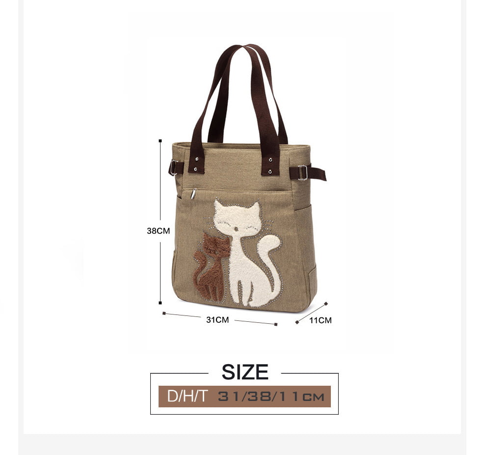 Details about   Canvas Women's Bag Shopper Shoulder Bag Vintage Texas
