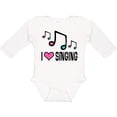 thumbnail image 3 of Inktastic Choir Singer Music I Love Singing Girls Long Sleeve Baby Bodysuit, 3 of 5