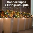 thumbnail image 6 of Christmas lights, indoor and outdoor 100 Multi color mini lights Xmas Tree Lights for Christmas Decorations, Wedding, Holiday, Party, Home UL certified 22FT, 6 of 7