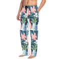 thumbnail image 2 of FORMRS Mens Pajama Pants with Pockets Soft Cotton Sleepwear Lounge Bottoms, Sizes S-2XL, Pink Flowers, 2 of 7