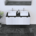 thumbnail image 4 of Capri 4D 120 Double Sink Floating Bathroom Vanity (48" Width), 4 of 6
