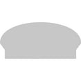 thumbnail image 5 of Ekena Millwork 26"W x 13-3/8"H x 2-3/4"P Elliptical Smooth Architectural Grade PVC Combination Pediment, 5 of 7