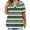 Green, variant on yillto Womens Summer Plus Size Top Short Sleeve V Neck Loose Striped Blouse Causal Tshirts with Pockets