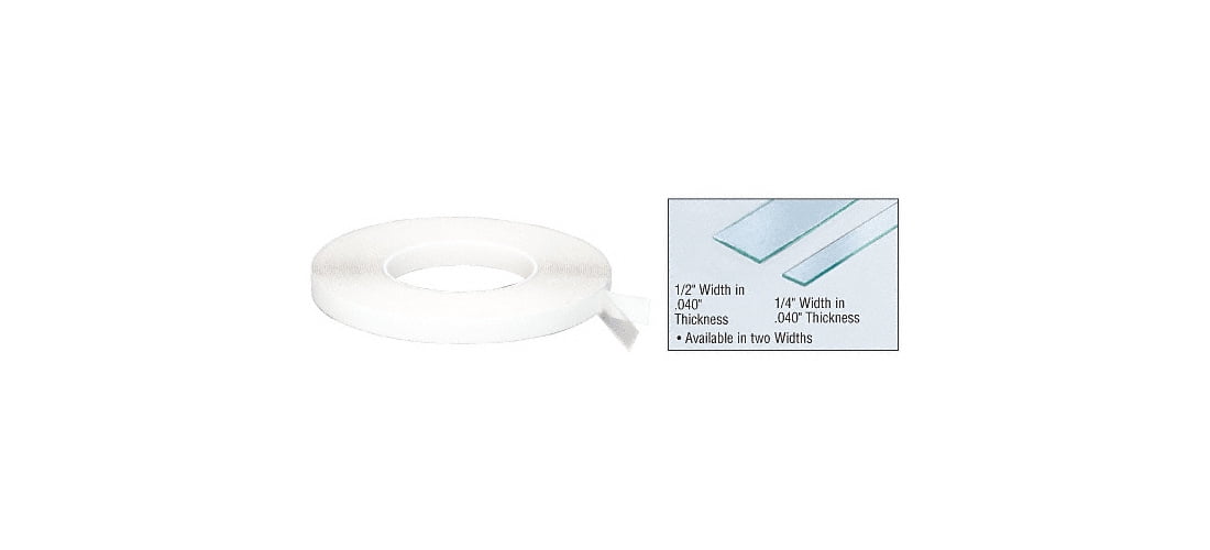 CRL AT0401236 Transparent 1/2" x .040" x 36 Foot Roll Acrylic Very Hi-Bond Adhesive Tape Clear