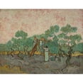 thumbnail image 2 of Vincent van Gogh 24x20 Gold Ornate Framed and Double Matted Museum Art Print Titled - Women Picking Olives (1889), 2 of 4