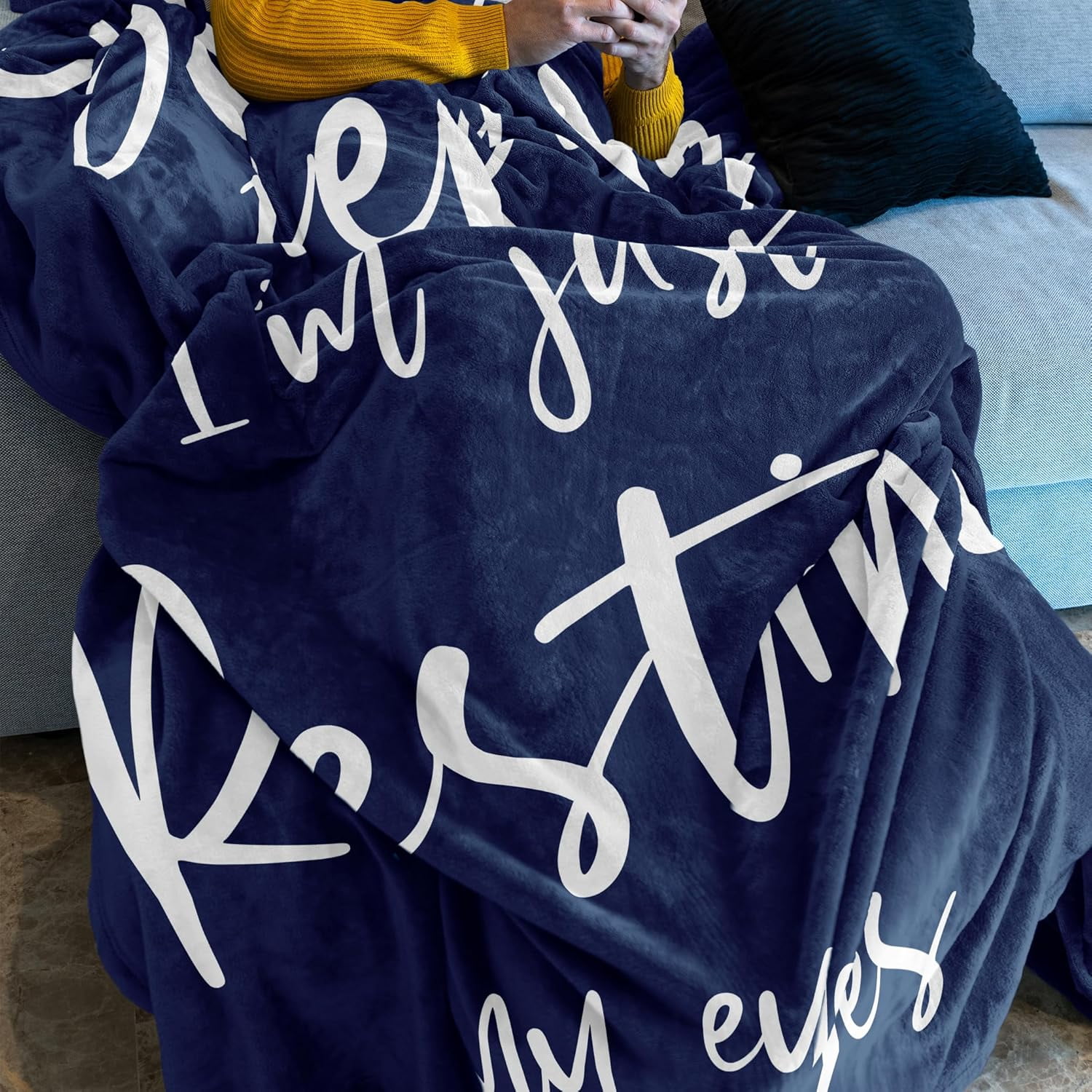 Birthday Gifts for Men, Dad, Husband Blanket, Fathers Gifts from Daughter Son-Gift for Grandpa Brother, Gag Gifts for Men Women